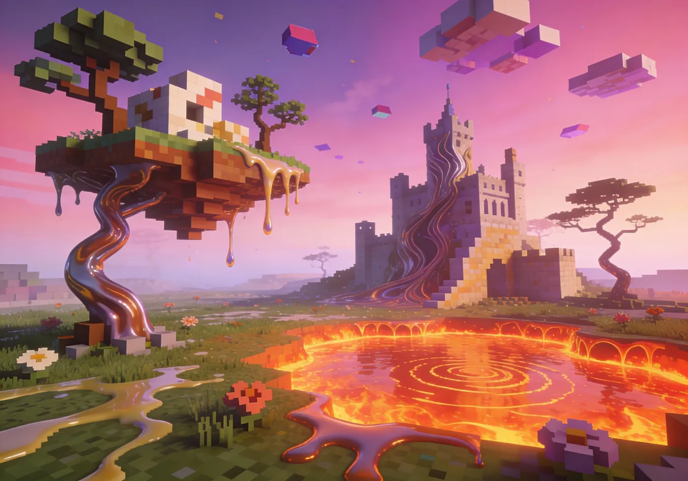 Når Minecraft møter Salvador Dalí